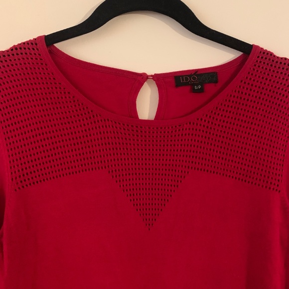 Red Sweater Dress - Picture 5 of 5